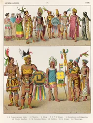 Vestido mexicano, c.1500, de &39;Trachten der Voelker&39;, 1864